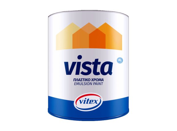 Vista 3lt λευκό πλαστικό χρώμα