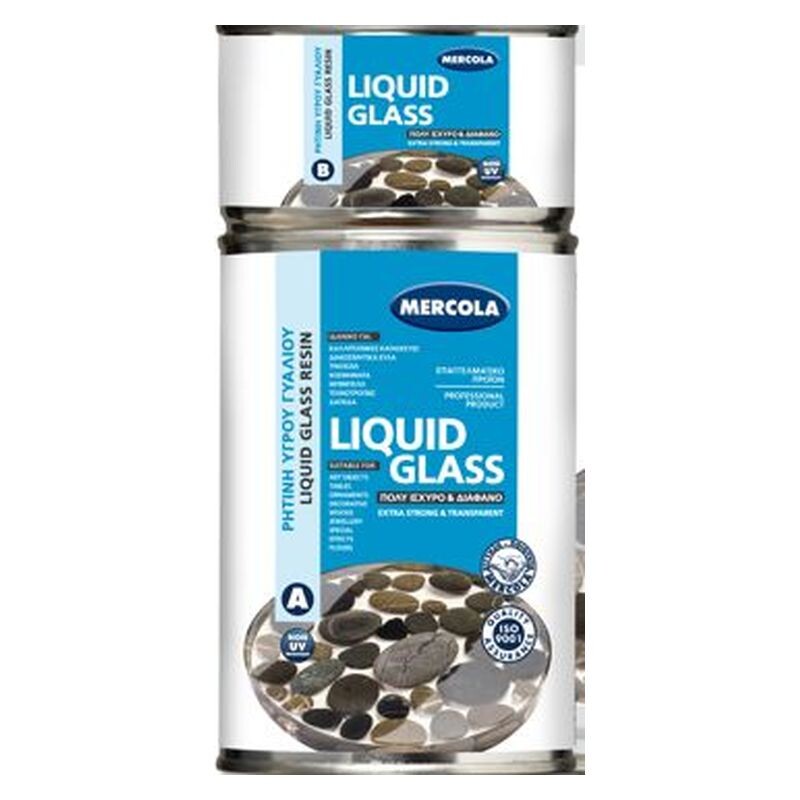 LIQUID GLASS SET (liquid glass) ideal for the manufacture of decorative  applications 3Kg