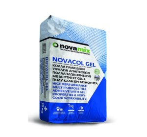 Novamix Novacol Gel Κόλλα Πλακιδίων Λευκή 25kg