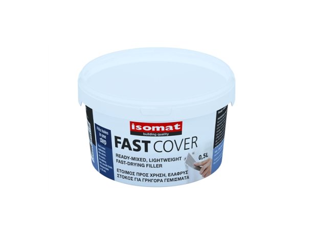 Isomat Fast Cover Αφρόστοκος Έτοιμος / Ακρυλικός Λευκός 0.5lt