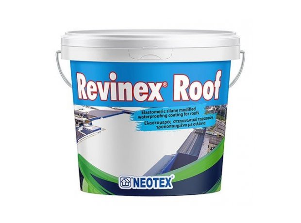 Revinex Roof 5kg Ελαστομερές ακρυλικό για ταράτσες. Λευκό