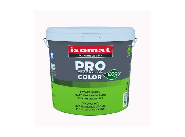 Isomat Professional Color Eco Λευκό 2.5lt Πλαστικό Χρώμα Οικολογικό για Εσωτερική Χρήση
