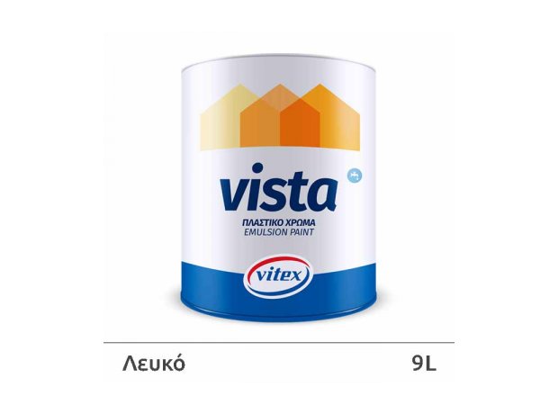 Vista. Πλαστικό χρώμα γενικής εσωτερικής χρήσης λευκό