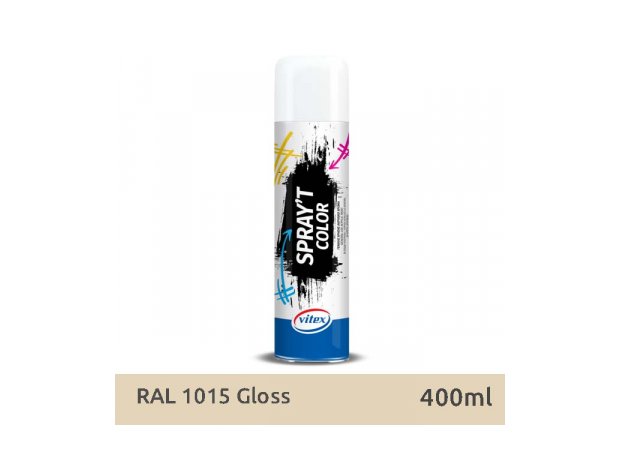 Spray't. Σπρέι ακρυλικό. Γυαλιστερό, Ιβουάρ RAL 1015. 400ml