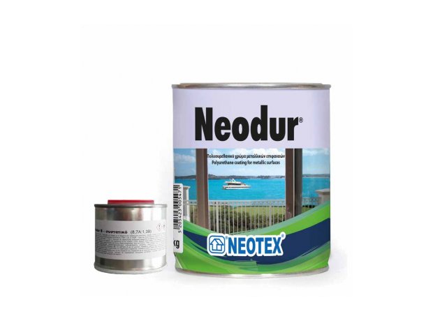 Neodur (A+B) KIT 1kg Λευκό 9003, Πολυουρεθανικό χρώμα 2 συστατικών