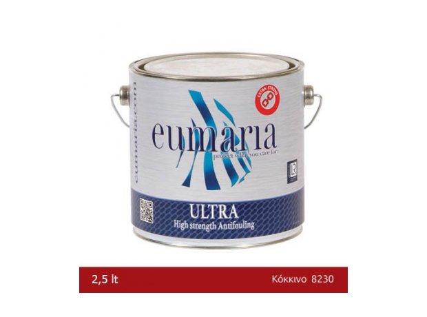 EUMARIA ULTRA OXIDE RED 2,5L-Αυτοκαθαριζόμενο Υφαλόχρωμα, κόκκινο