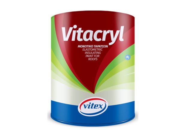 Vitex Vitacryl Ελαστομερές Ακρυλικό Επαλειφόμενο Στεγανωτικό 3lt Λευκό
