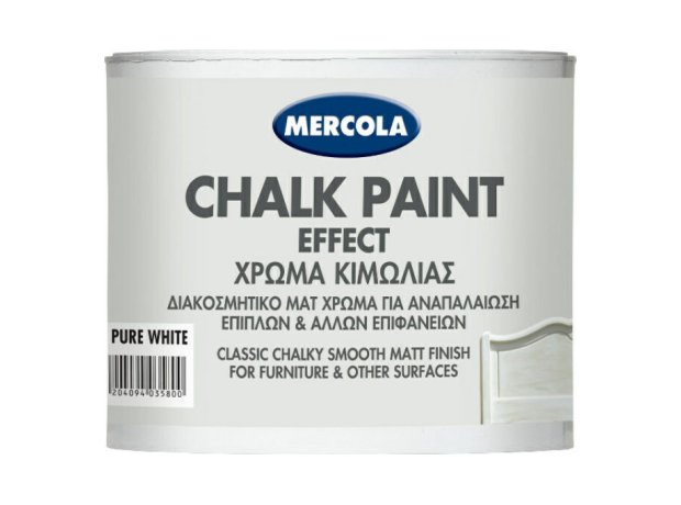 Mercola Chalk Paint Effect Χρώμα Κιμωλίας Pure White 375ml