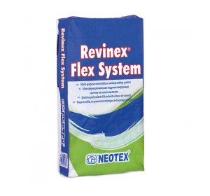 Revinex Flex System A Λευκό Τσιμεντοειδές υγρομονωτικό υπόγεια τοιχία φρεάτια μπαλκόνια βεράντες