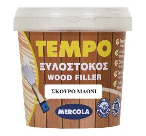 Mercola Tempo Ξυλόστοκος Ακρυλικός / Νερού Μαόνι σκούρο 200gr