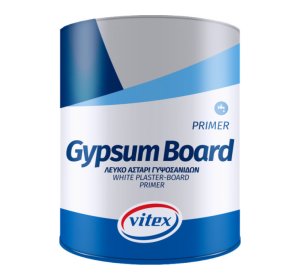 Vitex Gypsum Board Υδατοδιαλυτό Ακρυλικό Αστάρι Γυψοσανίδων Λευκό 3lt