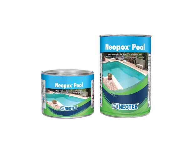 Neopox Pool KIT (A+B) 1kg Κρεμ RAL1013 Εποξειδική βαφή πισίνας