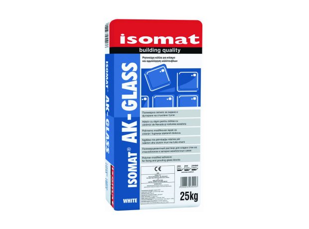 Isomat AK-Glass Κόλλα Υαλότουβλων Λευκή 5kg