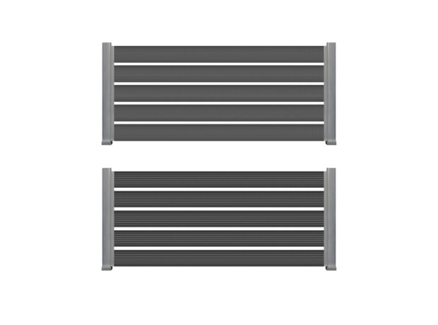 WPC περίφραξης 20/140mm D.GREY 50