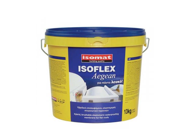 ISOFLEX AEGEAN Λευκό 13kg Υβριδικό επαλειφόμενο, ελαστομερές