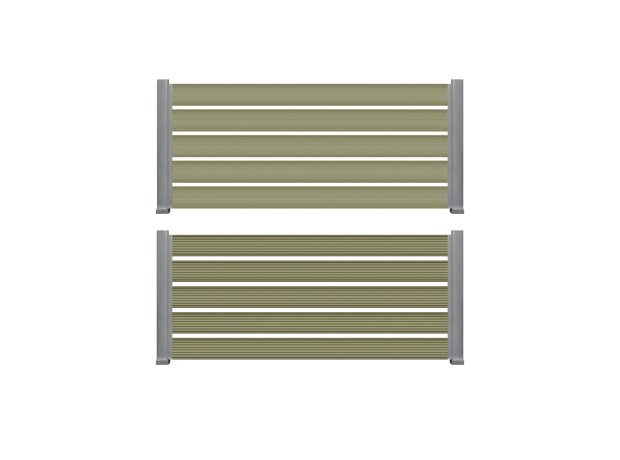 WPC Περίφραξης 20/120mm OLIVE 50170