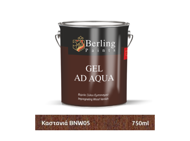 GEL NEPOY ΚΑΣΤΑΝΙΑ 075Lt -Βερνίκι ξύλου εμποτισμού