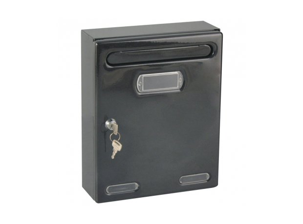 Personal, Γραμματοκιβώτιο, 190x80x255mm, Μαύρο