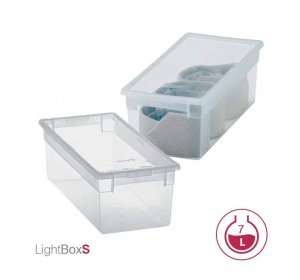 Κουτί αποθήκευσης πλαστικό light box 7ltr διάφανο με καπάκι
