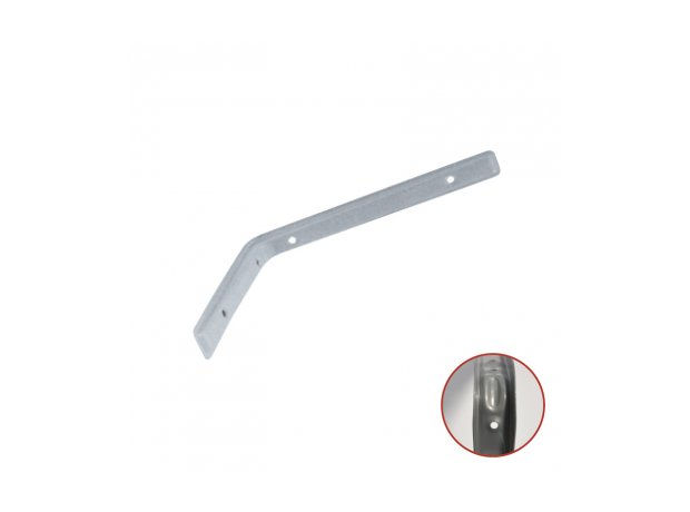 ORDI Γωνία στήριξης ραφιού 320x220mm Γκρι αλουμίνιο