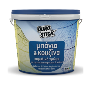 Durostick 750ml Λευκό Ακρυλικό Αντιμουχλικό Χρώμα για Μπάνιο και Κουζίνα