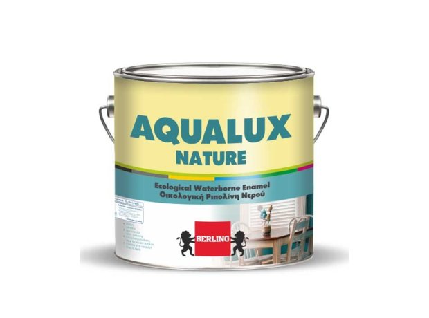 AQUALUX Nature 2,5L Λευκή Ματ Οικολογική Ριπολίνη Νερού