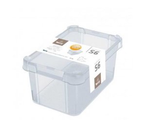 Milano Box S6. 6L. Κουτί αποθήκευσης με  καπάκι, Διάφανο, PVC