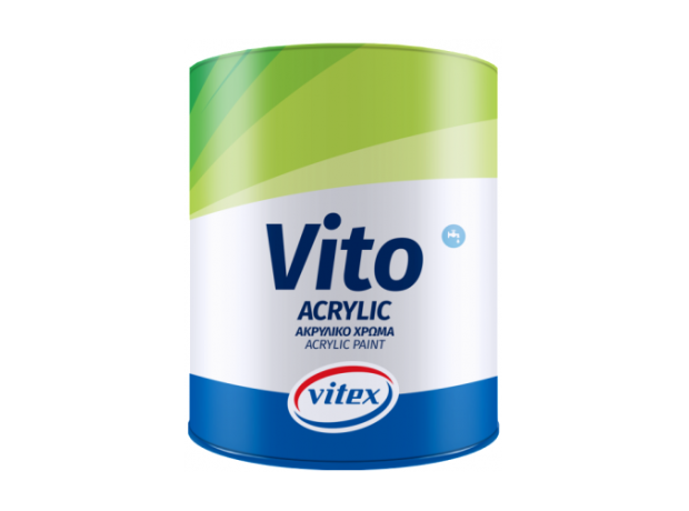 Vitex Vito Πλαστικό Χρώμα Ακρυλικό για Εξωτερική Χρήση 9lt