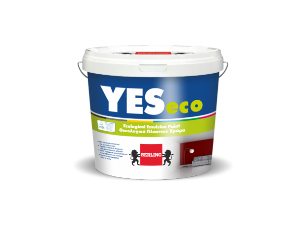 Yes eco 9lt Λευκό οικολογικό πλαστικό χρώμα