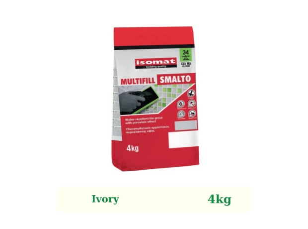 Isomat Multifill Smalto 1-8 Αρμόστοκος Ivory 4kg