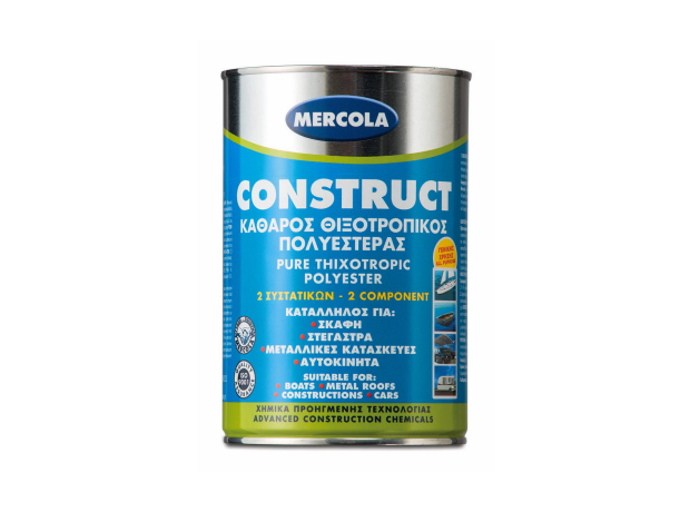 Mercola CONSTRUCT Καθαρός Ακόρεστος Προεπιταχυμένος Πολυεστέρας 2 Συστατικών
