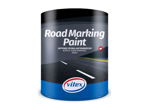 Vitex Χρώμα Διαγραμμίσεων Ακρυλικό Road Marking Paint 25kg Μαύρο