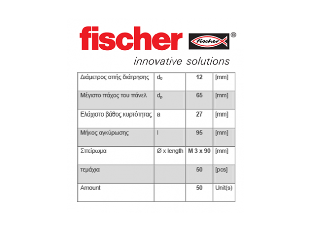 Fischer KD 3 τεχνικά χαρακτηριστικά