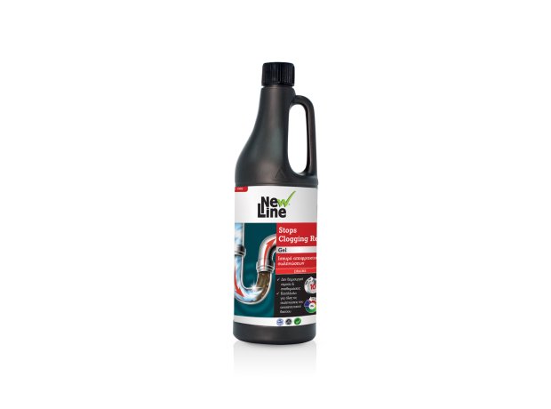 Stops Clogging 1lt Red Ισχυρό Αποφρακτικό Σωληνώσεων σε Μορφή Gel