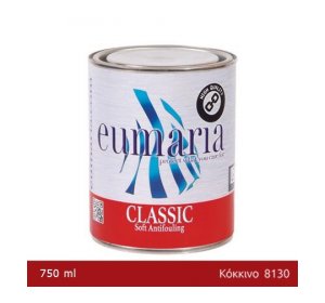 EUMARIA CLASSIC OXIDE RED 750ML- Μαλακό Υφαλόχρωμα