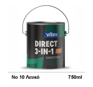 Direct-3 in 1. 750ml Λευκό 10 Gloss Ντουκόχρωμα