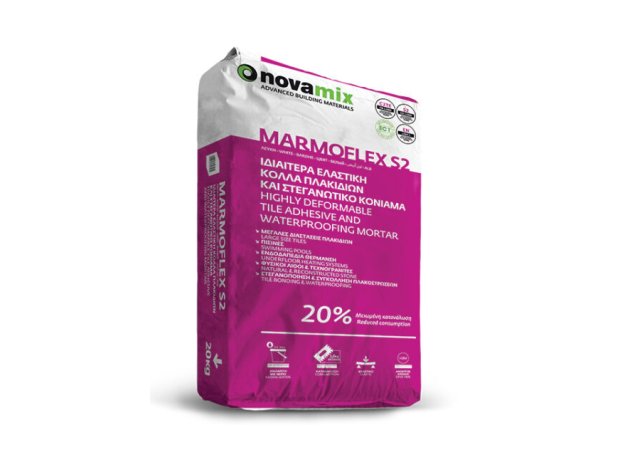Marmoflex S2 Κόλλα Μαρμάρων & Γρανιτών Λευκή 20kg