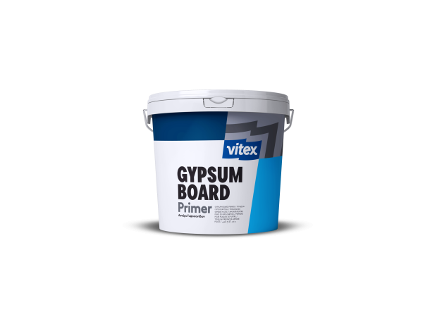 Vitex Gypsum Board Υδατοδιαλυτό Ακρυλικό Αστάρι Γυψοσανίδων Λευκό 3lt
