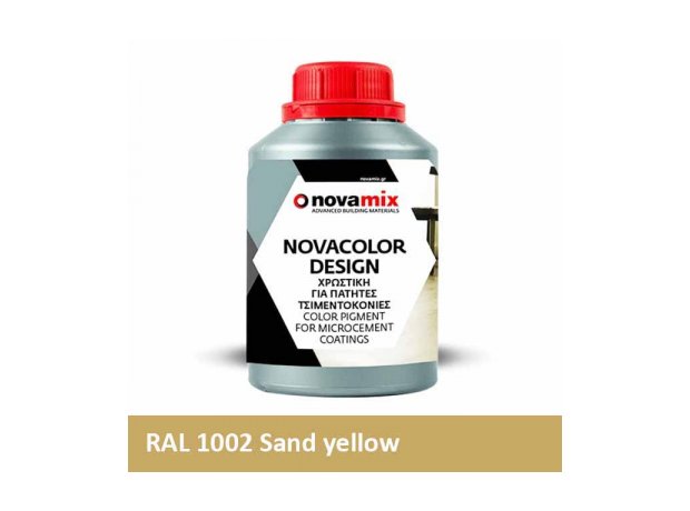 NOVACOLOR DESIGN Υγρή χρωστική για πατητή Sand yellow, κίτρινο άμμου