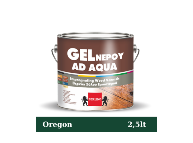 GEL Νερού 2.5lt Ορεγκον Βερνίκι εμποτισμού Σατινέ