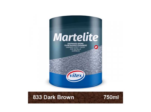 MARTELITE 833 DARK BROWN 750ml Σφυρήλατο χρώμα