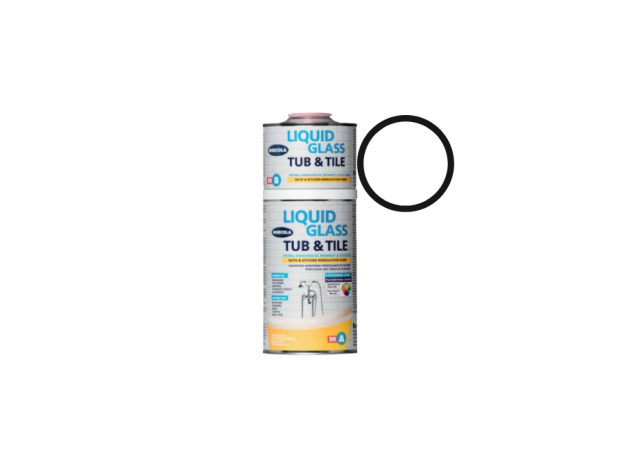 Mercola LIQUID GLASS TUB & TILE Σμάλτο 2 Συστατικών Ανακαίνισης Μπάνιου και Κουζίνας 1kg