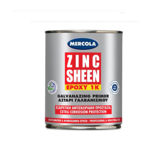 ZINC SHEEN Ισχυρό αντισκωριακό αστάρι,χρώμα ψυχρού γαλβανισμού γκρι 375ml