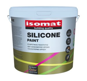 Isomat Silicone Paint Σιλικονούχο Λευκό Χρώμα για Εξωτερική Χρήση 3lt