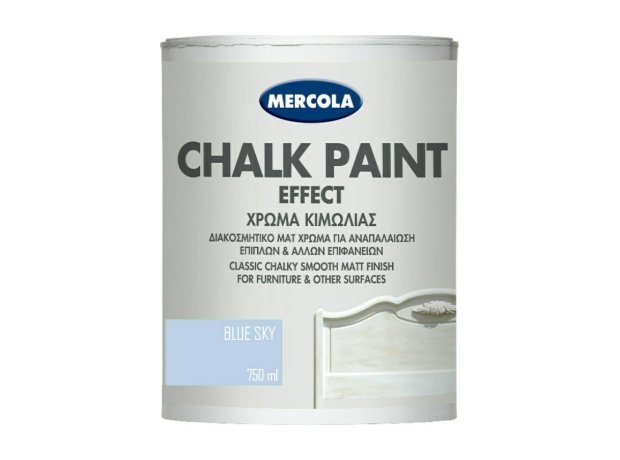 Mercola Chalk Paint Effect Χρώμα Κιμωλίας Blue Sky 750ml
