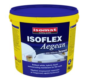 ISOFLEX AEGEAN Λευκό 4kg Υβριδικό επαλειφόμενο, ελαστομερές