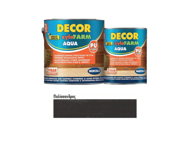 Mercola Decor Xylofarm Aqua Βερνίκι Εμποτισμού Πολυουρεθάνης Νερού Παλίσανδρος Ματ 2.5lt