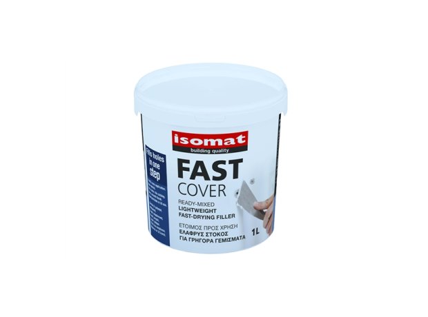 Isomat Fast Cover Αφρόστοκος Έτοιμος / Ακρυλικός Λευκός 1lt