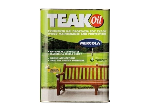 Mercola Teak oil διάφανο 2.5lt