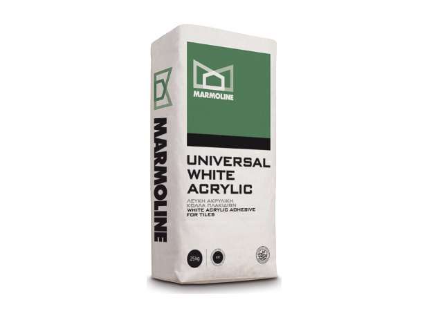 UNIVERSAL WHITE 25kgr Λευκή Κόλλα πλακιδίων